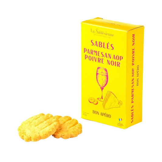 La Sablesienne Parmesan & Pepper Crackers 40gr